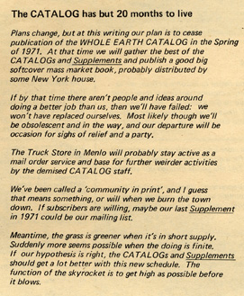 September 1969 Cease Publication Announcement